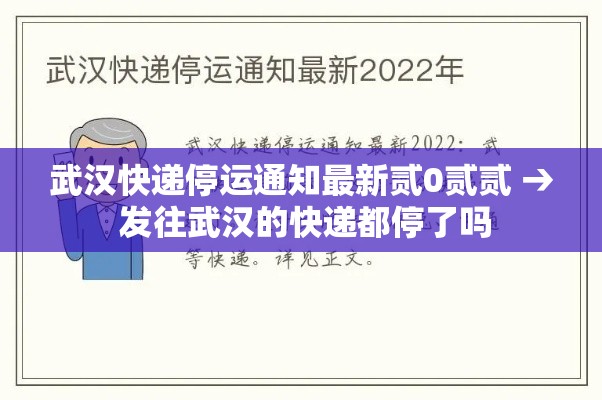 武汉快递停运通知最新贰0贰贰 → 发往武汉的快递都停了吗