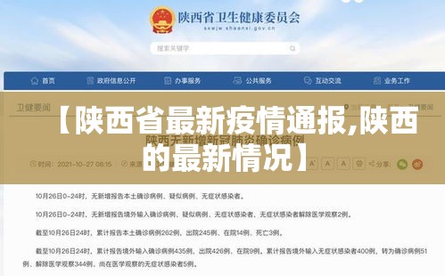 【陕西省最新疫情通报,陕西的最新情况】 【陕西省最新疫情通报,陕西的最新情况】
