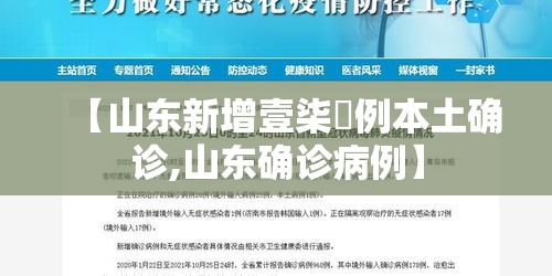 【山东新增壹柒無例本土确诊,山东确诊病例】 【山东新增壹柒無例本土确诊,山东确诊病例】
