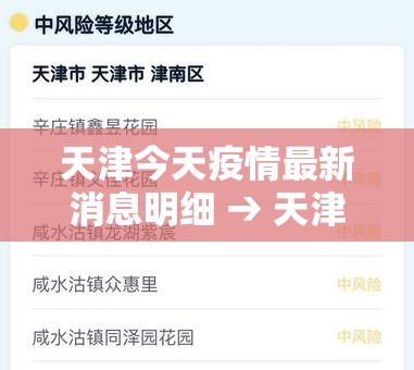 天津今天疫情最新消息明细 → 天津今天疫情最新消息明细表 天津今天疫情最新消息明细 → 天津今天疫情最新消息明细表